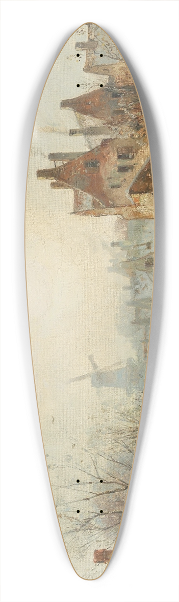 Adolf Stademann - Winter Pleasures 39.3 inch art pintail longboard deck