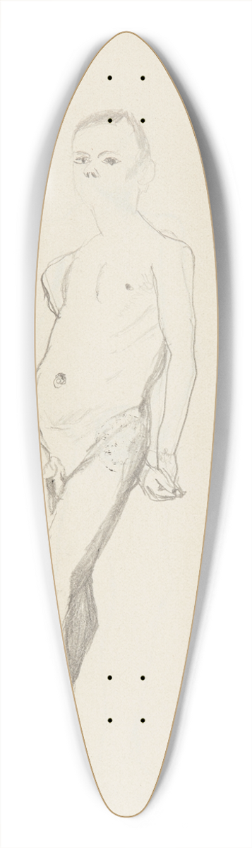 Adolf Sternschuss - akt stojcego chopca 39.3 inch art pintail longboard deck