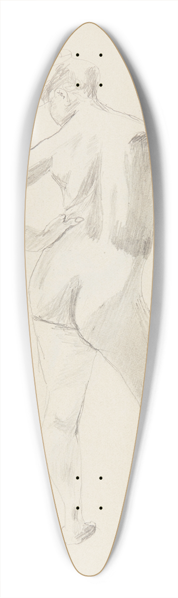 Adolf Sternschuss - akt stojcej kobiety 39.3 inch art pintail longboard deck