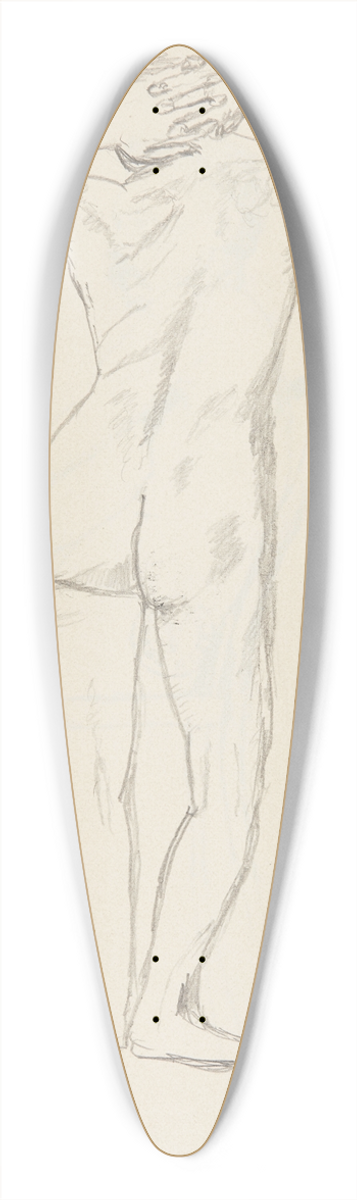 Adolf Sternschuss - akt stojcej tyem kobiety 39.3 inch art pintail longboard deck