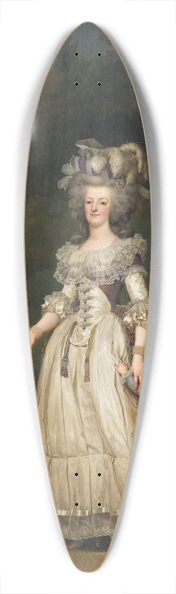 Adolf Ulrik Wertmller - Queen Marie Antoinette Of France And Two Of Her Children Walking In The Park Of Trianon 39.3 inch art pintail longboard deck