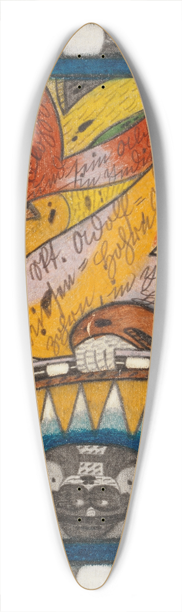 Adolf Wlfli - Das Skt. Adolf=Diamantt=Riesen=Hohrn, am Flohzohrn, in Indien und, der Hahr=Kamm 39.3 inch art pintail longboard deck
