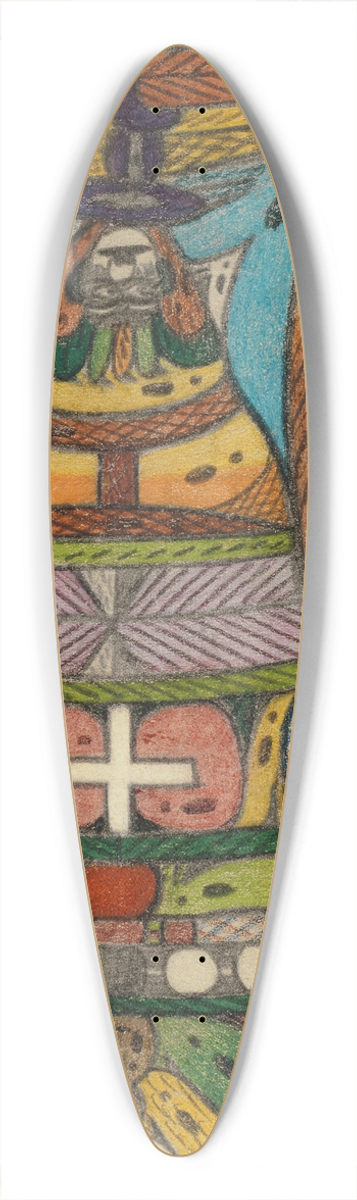 Adolf Wlfli - Die Arm=Sndr=Gloke, zu Breeslau, in der Stadt 39.3 inch art pintail longboard deck
