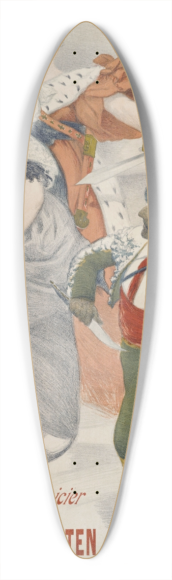 Adolphe Lon Willette - Demandez Chez Votre picier Le Cacao Van Houten 39.3 inch art pintail longboard deck