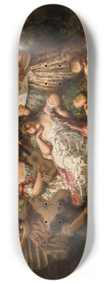 Adolphe Monticelli - Le concert 8.25 inch art skate deck