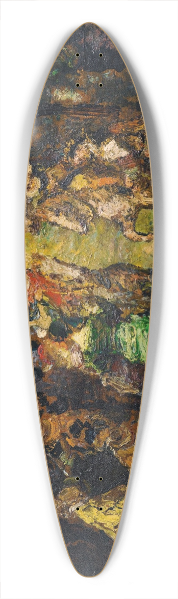 Adolphe Monticelli - The Hunting Meeting 39.3 inch art pintail longboard deck