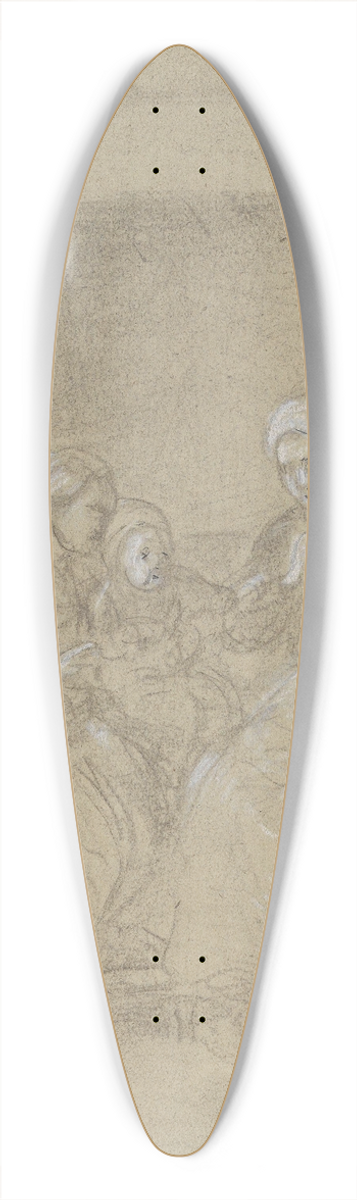 Adolph Tidemand - Bestemors brudekrone 39.3 inch art pintail longboard deck