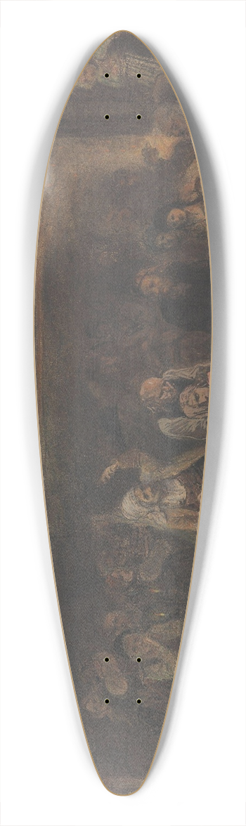 Adolph Tidemand - Etter tvekampen 39.3 inch art pintail longboard deck