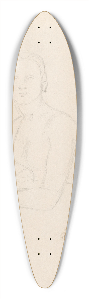 Adolph Tidemand - Female figure 39.3 inch art pintail longboard deck