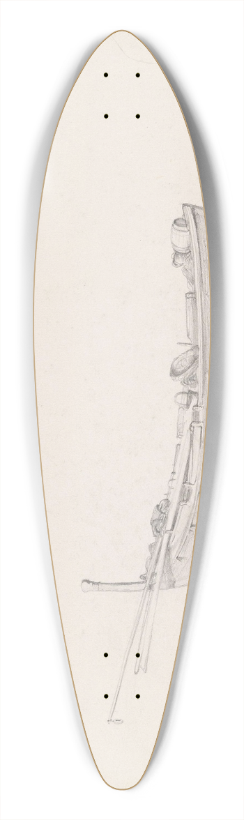 Adolph Tidemand - Fiskebt, Napoli 39.3 inch art pintail longboard deck