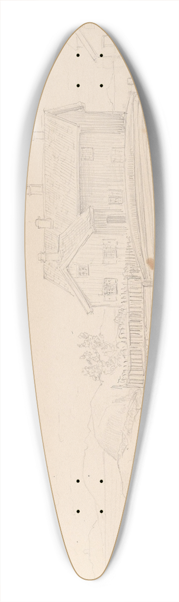 Adolph Tidemand - Fra Nevlunghavn 39.3 inch art pintail longboard deck
