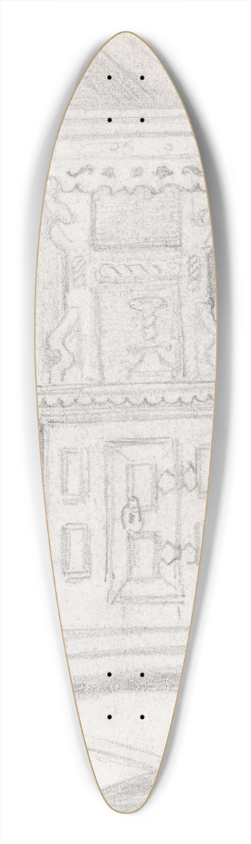 Adolph Tidemand - Krskap, Gulsvik 39.3 inch art pintail longboard deck