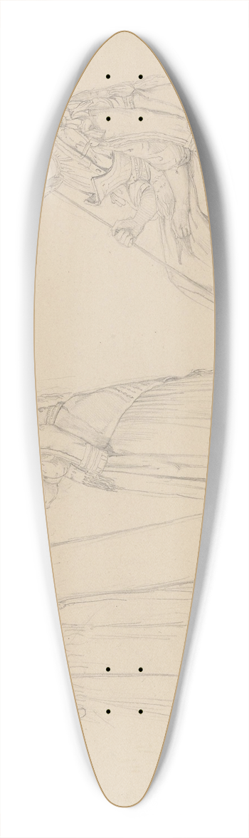 Adolph Tidemand - Kvinner i kostyme fra Cerbara, Subiaco 39.3 inch art pintail longboard deck