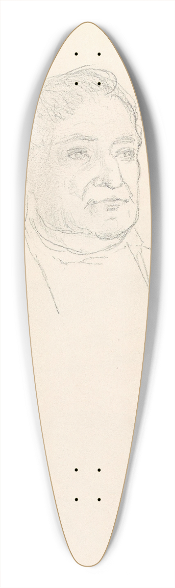 Adolph Tidemand - Male portrait 39.3 inch art pintail longboard deck