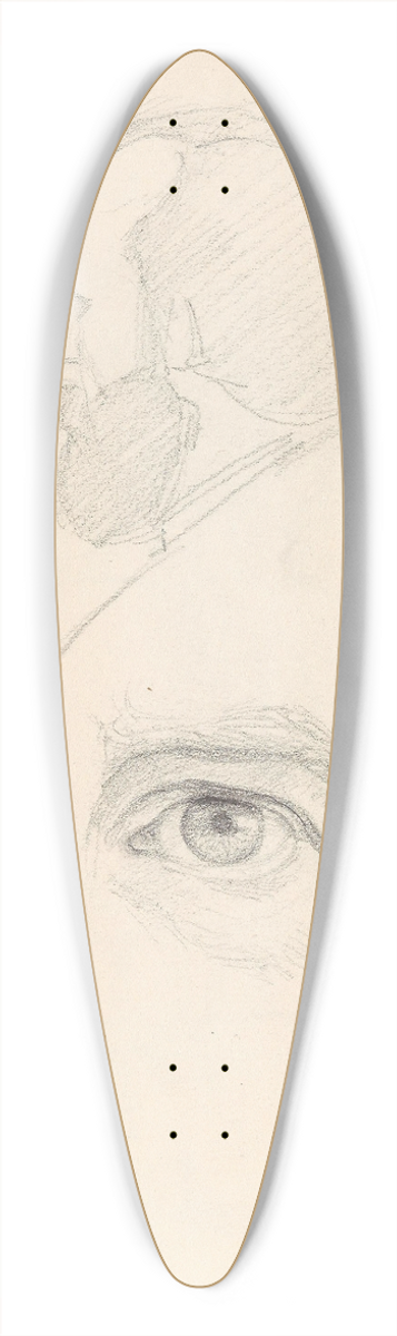 Adolph Tidemand - Mannshode; ye 39.3 inch art pintail longboard deck