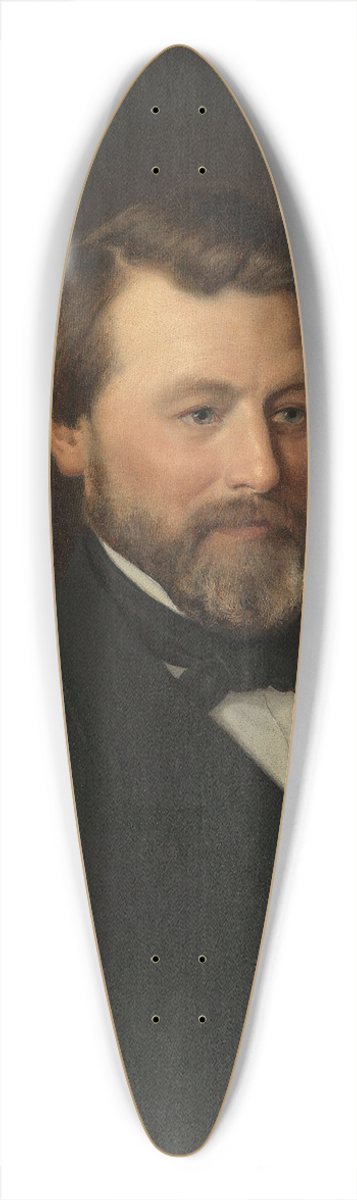 Adolph Tidemand - Portrait of Emil Tidemand the Artists Brother 39.3 inch art pintail longboard deck