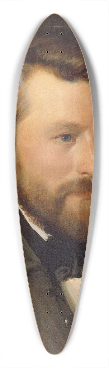 Adolph Tidemand - Portrait of Emil Tidemand, the Artists Brother 39.3 inch art pintail longboard deck