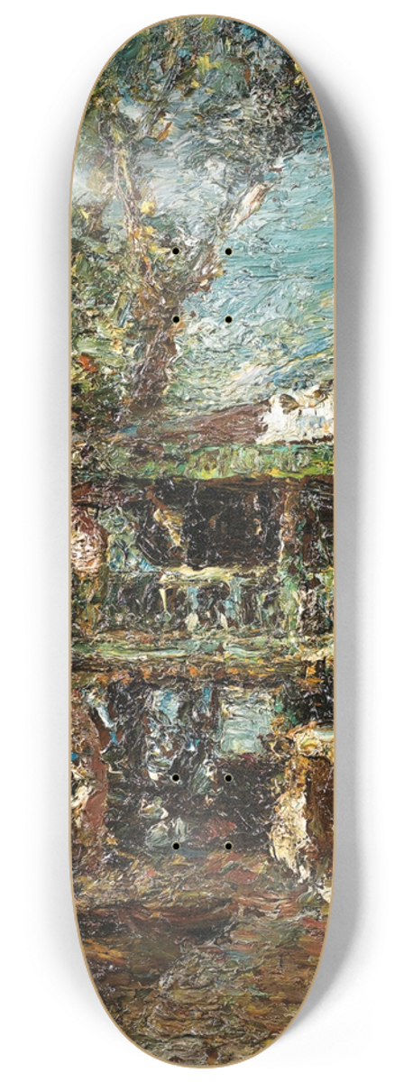 Adolphe Monticelli - Paysage 8.25 inch art skate deck
