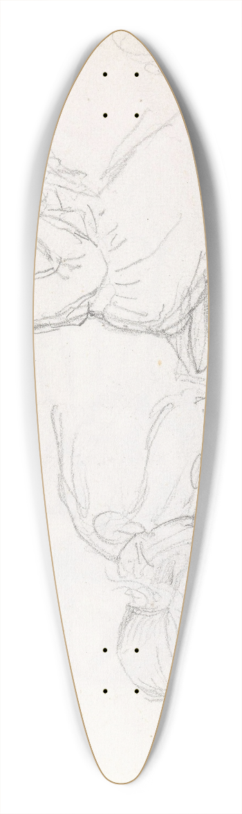 Adolph Tidemand - Studier av eldre kvinne 39.3 inch art pintail longboard deck