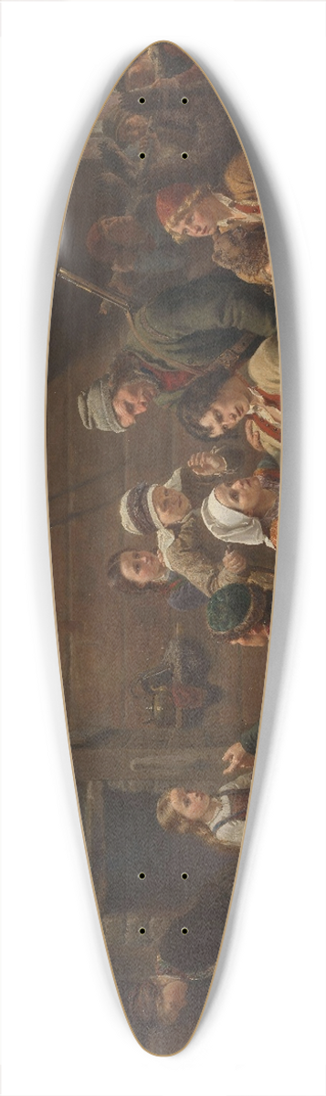 Adolph Tidemand - The Return of the Bear Hunter 39.3 inch art pintail longboard deck