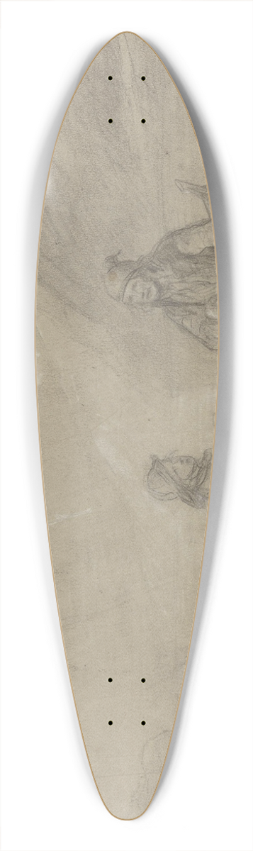 Adolph Tidemand - To fiskere i bt 39.3 inch art pintail longboard deck