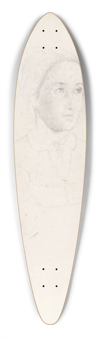 Adolph Tidemand - To portrettstudier 39.3 inch art pintail longboard deck