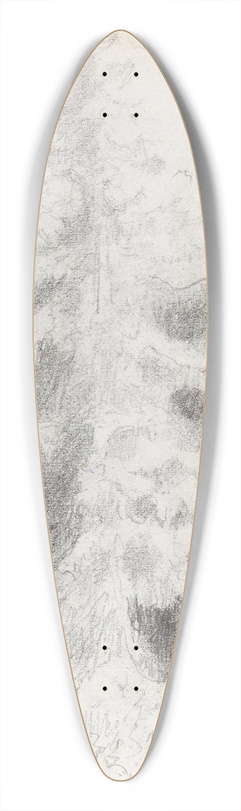 Adolph Tidemand - Trestudie, Hen 39.3 inch art pintail longboard deck