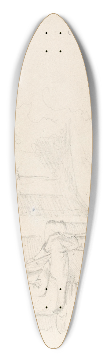 Adolph Tidemand - Veteran fra Syvrskrigen, Altenahr 39.3 inch art pintail longboard deck