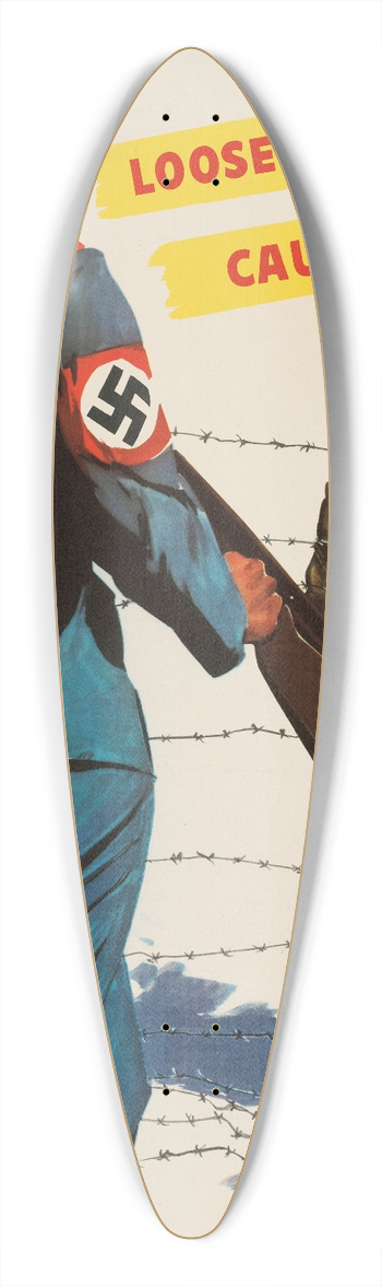 Adolph Treidler - Loose talk can cause this 39.3 inch art pintail longboard deck