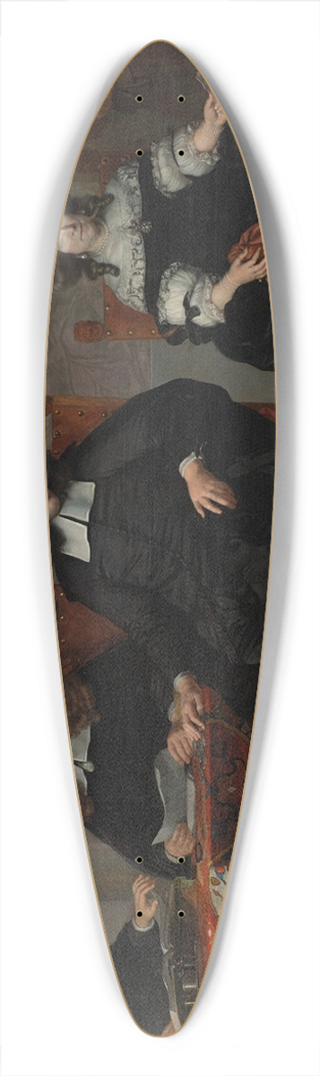 Adriaen Backer - De regenten en regentessen van het Oude Mannen- en Vrouwengasthuis 39.3 inch art pintail longboard deck