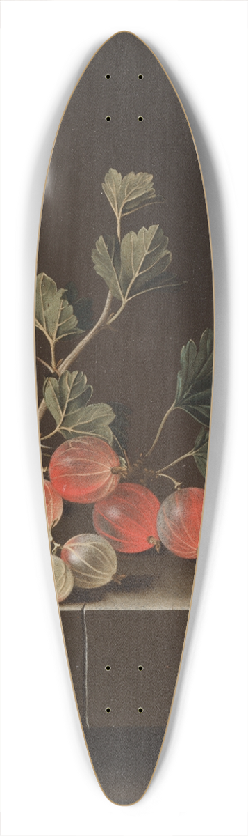 Adriaen Coorte - Gooseberries on a Table 39.3 inch art pintail longboard deck