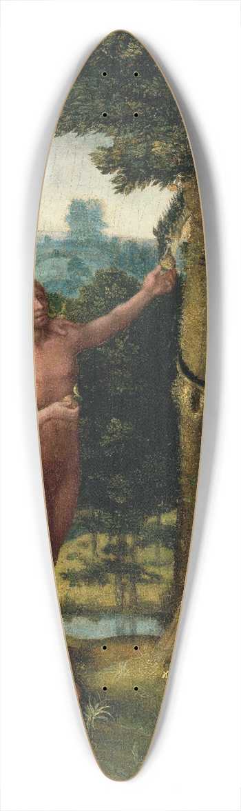 Adriaen Isenbrandt - Adam and Eve 39.3 inch art pintail longboard deck