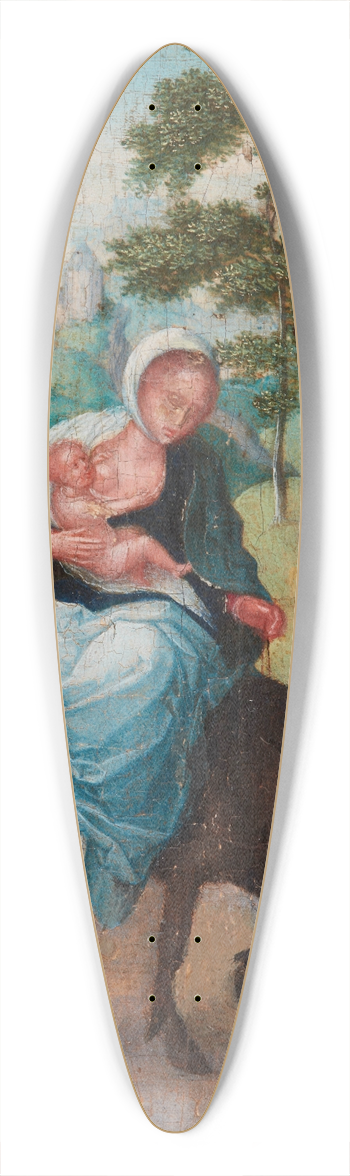 Adriaen Isenbrandt - Flight into Egypt 39.3 inch art pintail longboard deck