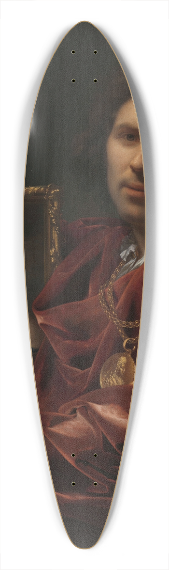 Adriaen van der Werff - Self-portrait with the Portrait of his Wife, Margaretha van Rees, and their Daughter Maria 39.3 inch art pintail longboard deck