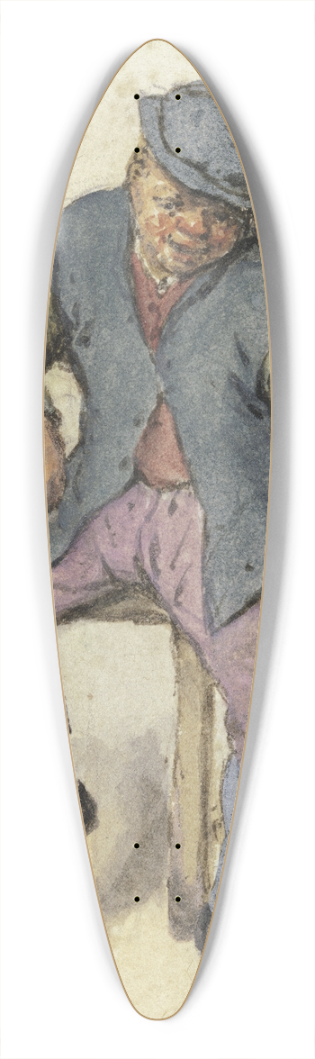 Adriaen van Ostade - Auf einem Tisch sitzender Bauer 39.3 inch art pintail longboard deck