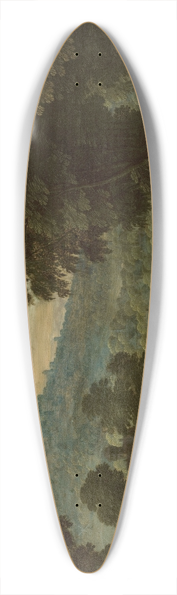 Adriaen van Stalbemt - Countryside landscape with staffage 39.3 inch art pintail longboard deck