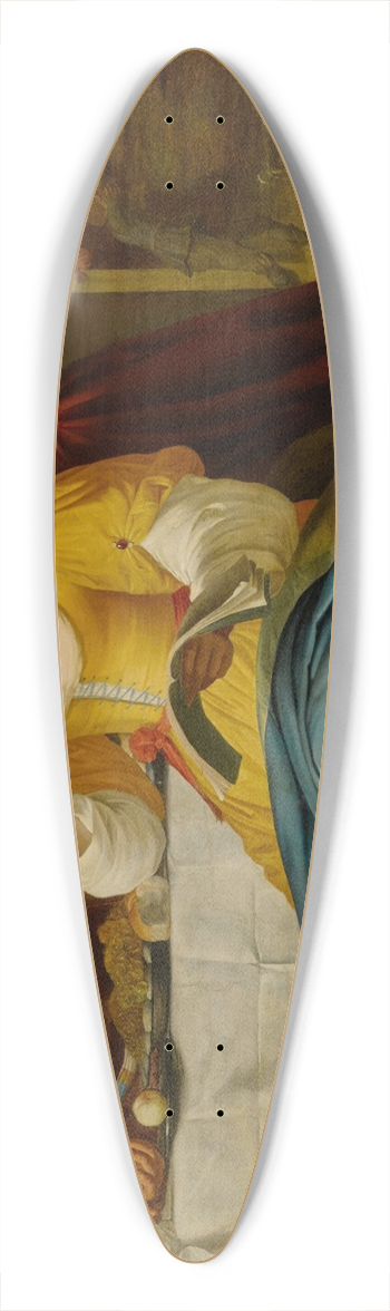 Aelbert Jansz. van der Schoor - Musical partybefore a laid table with a landscape through a doorway beyond 39.3 inch art pintail longboard deck