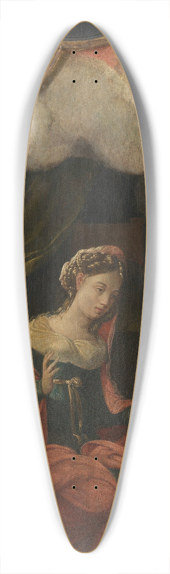 Aertgen Claesz van Leyden - The Annunciation 39.3 inch art pintail longboard deck