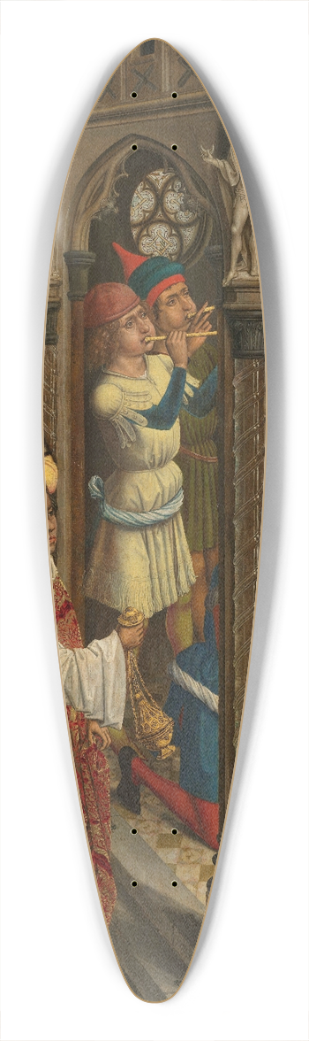 Aert van den Bossche - Augustine Sacrificing to an Idol of the Manichaeans 39.3 inch art pintail longboard deck