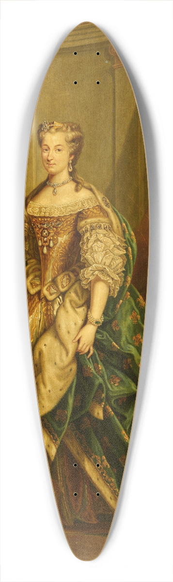After Jean-Baptiste van Loo - Portrait of Maria Leszczyska (17031768) 39.3 inch art pintail longboard deck