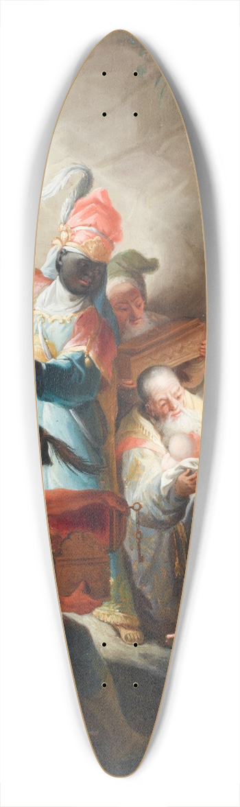After Johanna Evangelista Holzera - The Adoration of the Magi 39.3 inch art pintail longboard deck