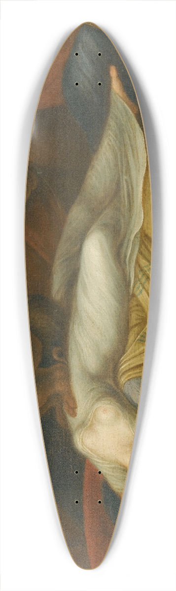 After Johann Heinrich Fssli - The Nightmare 39.3 inch art pintail longboard deck