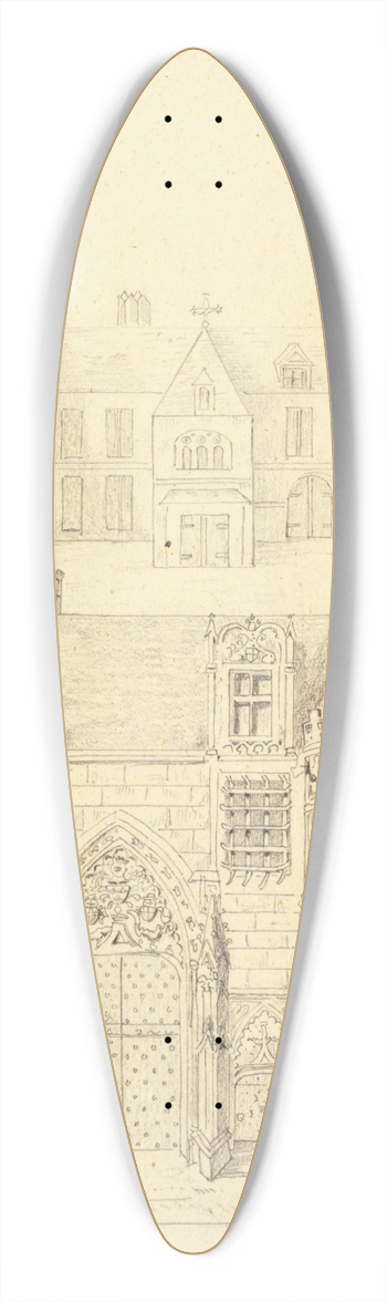 Aglas Bouvenne - Htel de Sens 39.3 inch art pintail longboard deck