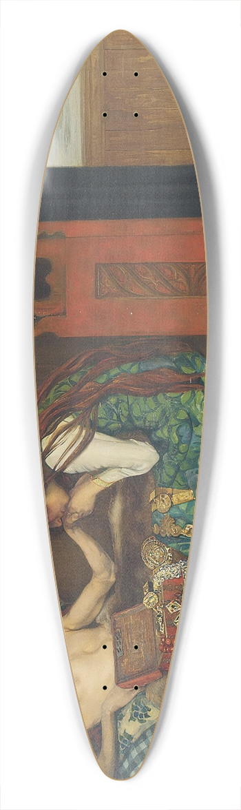 Agnes Slott-Mller - The Dying Betrothed 39.3 inch art pintail longboard deck