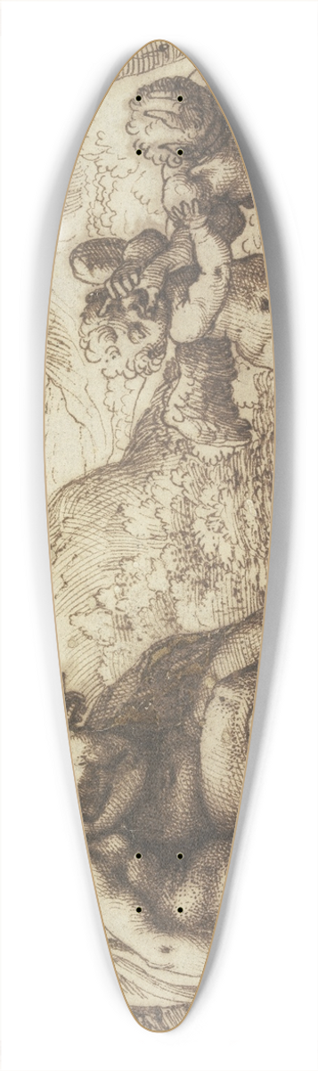 Agostino Carracci - Omnia vincit Amor 39.3 inch art pintail longboard deck
