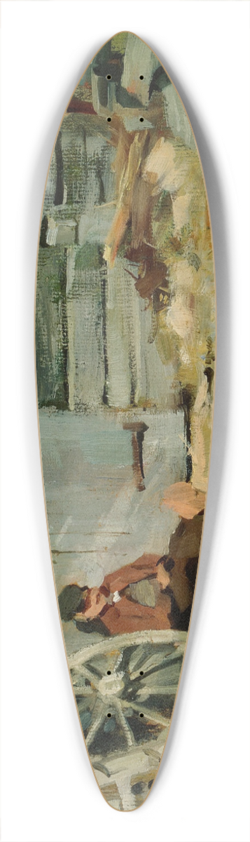 Akseli Gallen-Kallela - In The Sunshine 39.3 inch art pintail longboard deck