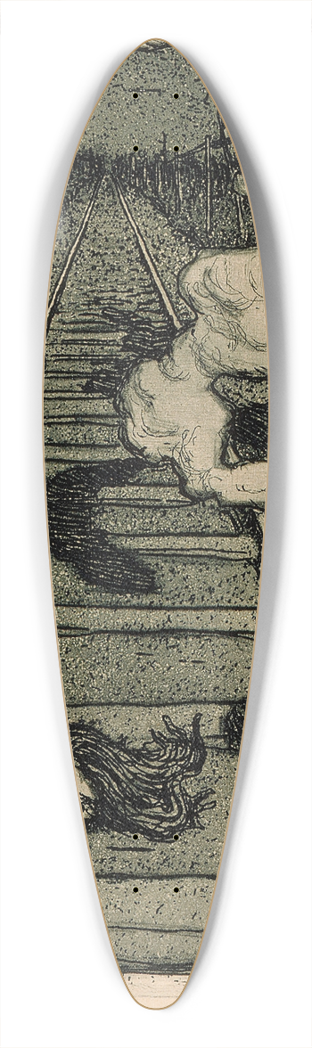 Akseli Gallen-Kallela - Kiskot 39.3 inch art pintail longboard deck