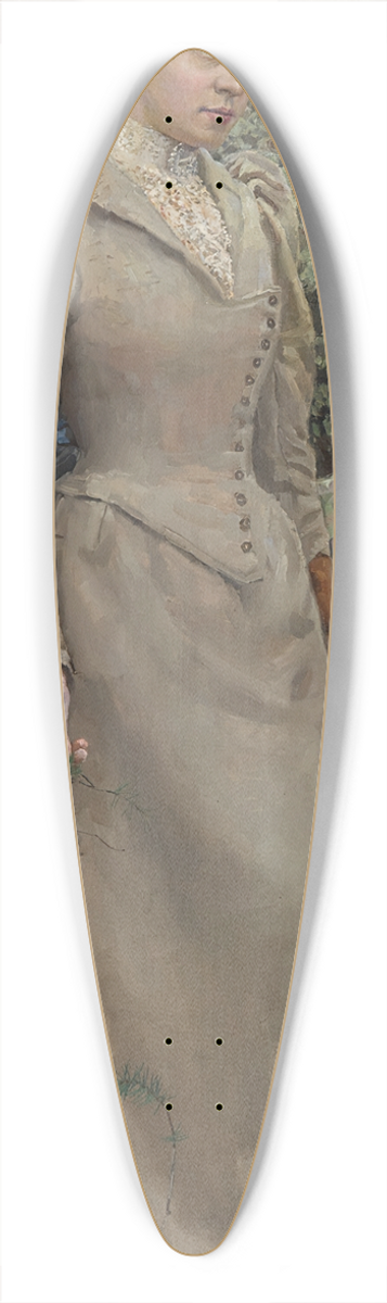 Akseli Gallen-Kallela - Portrait Of The Artists Wife 39.3 inch art pintail longboard deck