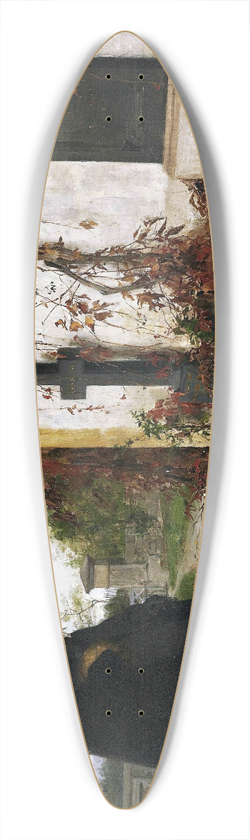 Albert Anker - At The Cemetery 39.3 inch art pintail longboard deck