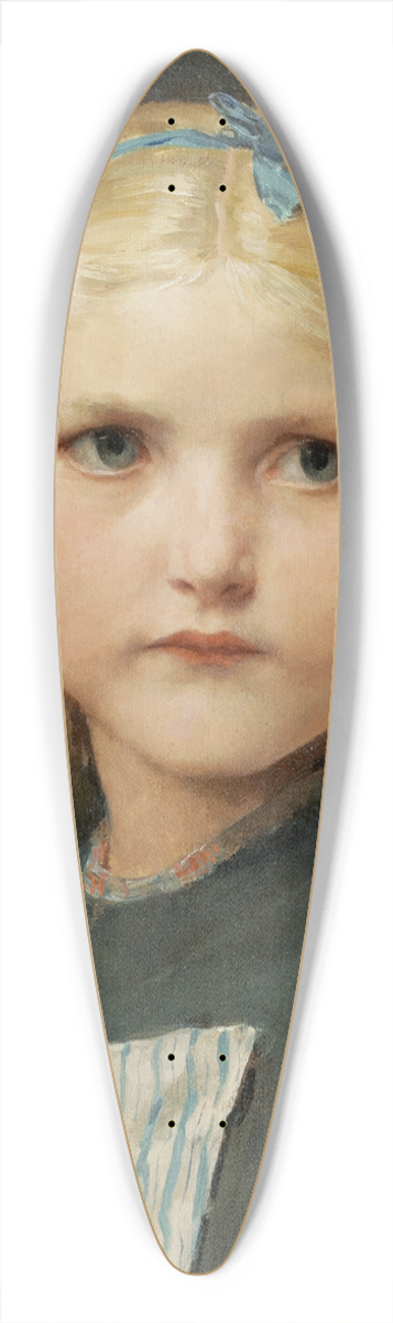 Albert Anker - Portrait Of A Girl 39.3 inch art pintail longboard deck